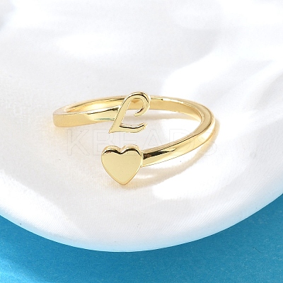 Brass Cuff Rings for Women RJEW-U044-L-1