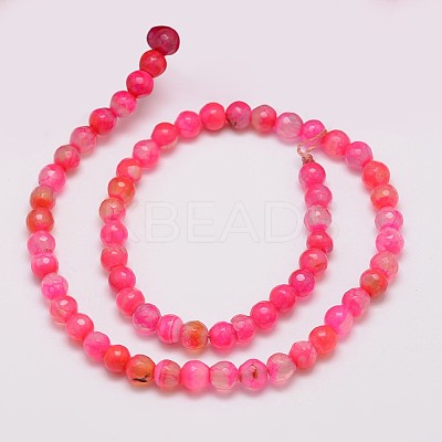 Natural Agate Bead Strands G-G882-6mm-C01-6-1