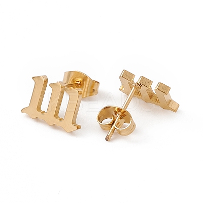 Number Earrings EJEW-F286-01D-G-1