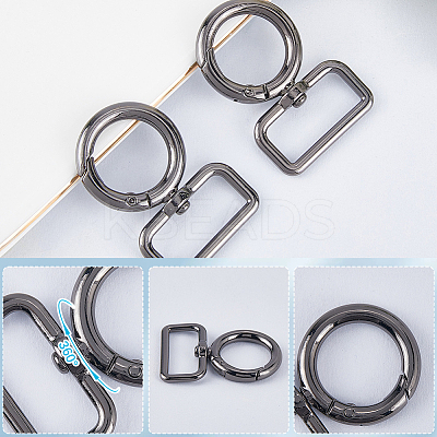 12Pcs Alloy Swivel Clasps FIND-SP0003-62B-1