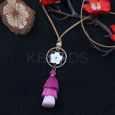Alloy Pendant Necklaces NJEW-F270-02-1