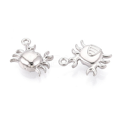 304 Stainless Steel Crab Charms STAS-T069-36P-1