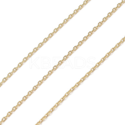 Rack Plating Brass Cable Chains CHC-A010-03G-1