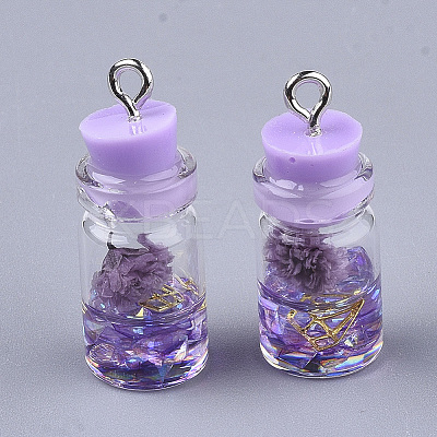 Glass Bottle Pendant Decorations LS-X-GLAA-S181-05D-1