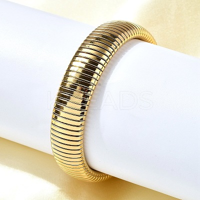 304 Stainless Steel Stretch Bracelets for Women Men BJEW-A031-02A-G-1