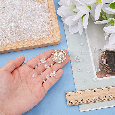 2450Pcs 18 Styles Electroplate Glass Beads EGLA-WR0001-05-1