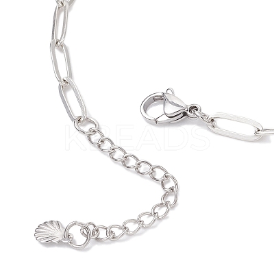 304 Stainless Steel Charm Bracelets BJEW-JB12220-1