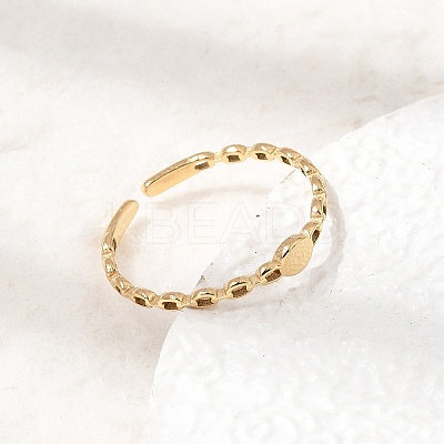 304 Stainless Steel Cuff Open Rings SA-CBAD22F-01G-B-1