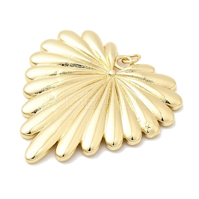 Heart Charms Brass Pendants KK-H529-62B-G-1