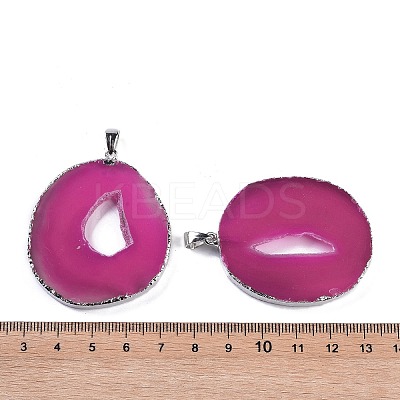 Natural Agate Big Pendants KK-F868-29P-03-1
