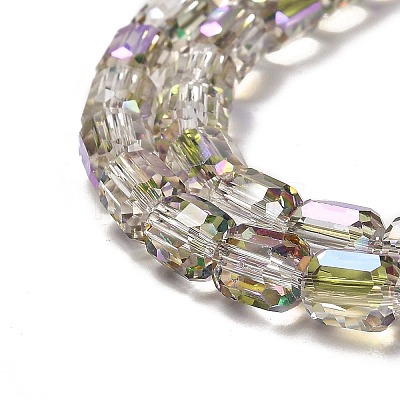 Electroplate Glass Beads Strands EGLA-D030-19P-1