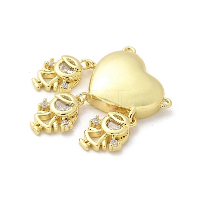Brass Micro Pave Cubic Zirconia Pendants KK-S511-31G-01-1