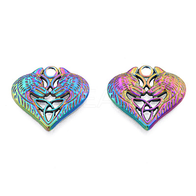 Ion Plating(IP) 201 Stainless Steel Pendants STAS-N098-241M-1