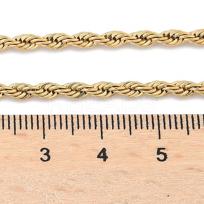 304 Stainless Steel Rope Chain Necklaces NJEW-F226-03G-05-1