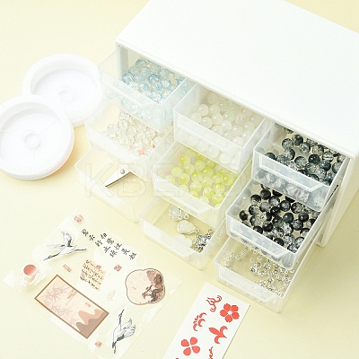 DIY Lampwork Beaded Bracelet Making Kit DIY-FZC0001-01C-1