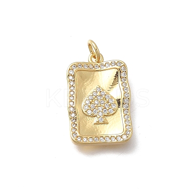 Brass Micro Pave Cubic Zirconia Pendants KK-D431-076A-01-1