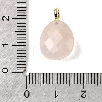 Natural Rose Quartz Pendants G-Z090-01G-04-1