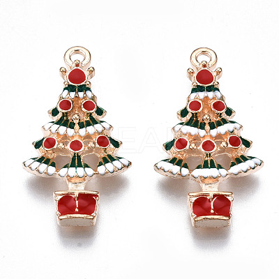 Alloy Enamel Pendants ENAM-Q442-028-RS-1