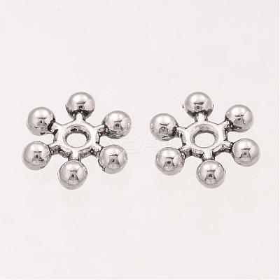 Snowflake Tibetan Silver Spacer Beads A402-1