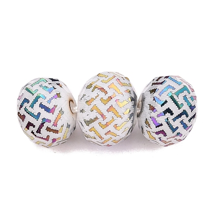 Electroplate Glass Beads EGLA-N026-01A-I03-1