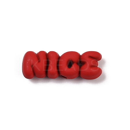 Spray Painted Alloy Beads PALLOY-S038-11A-1