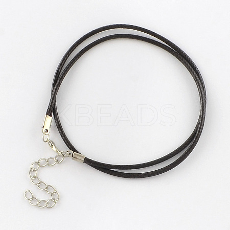 Waxed Cotton Cord Necklace Making MAK-S032-1.5mm-113-1