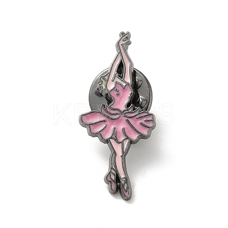 Dancing Girl Enamel Pins JEWB-K018-02C-B-1