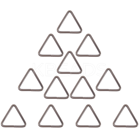12Pcs Triangle Iron Linking Rings IFIN-CP0002-96B-1