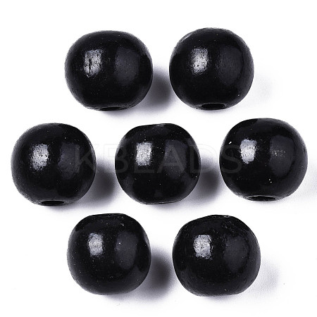 Spray Painted Natural Wood Beads WOOD-ZX040-01A-01-LF-1