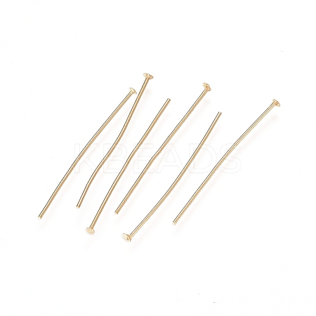 100Pcs 304 Stainless Steel Flat Head Pins STAS-ZF0001-08-1