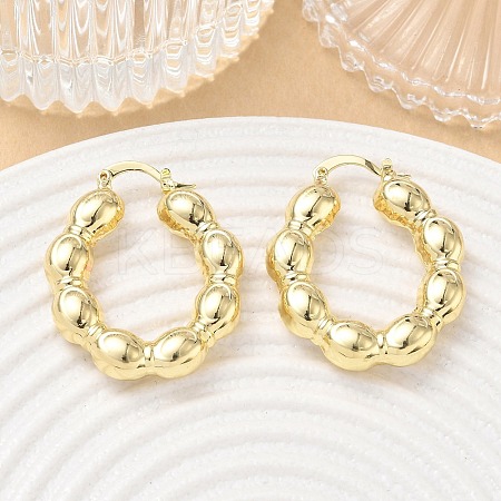 Brass Hoop Earrings for Women KK-CBAD851-41G-1