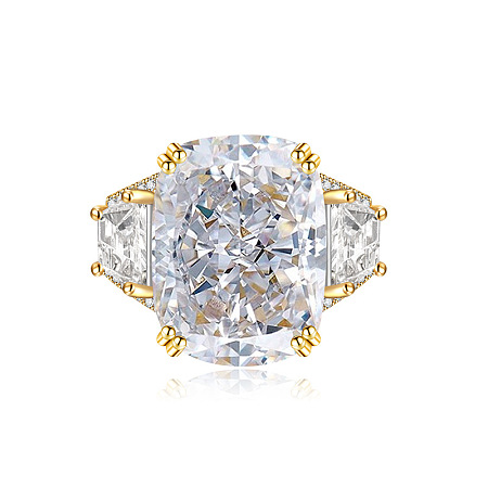 Brass Micro Pave Cubic Zirconia Finger Rings FS-WGEECB6-01-1