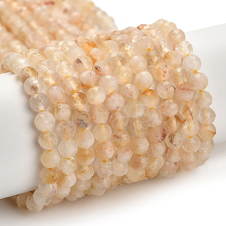 Natural Citrine(Heated) Beads Strands LS-G-G155-B03-01-1