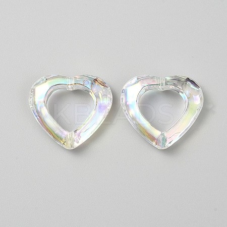 Plating Acrylic Beads MACR-WH0010-20A-03-1