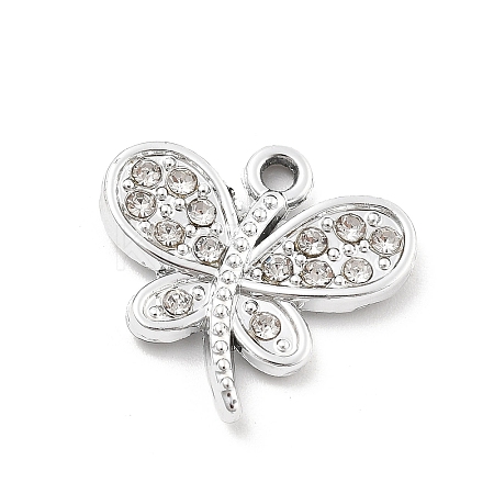 Alloy Rhinestone Pendants FIND-U026-25C-P-1