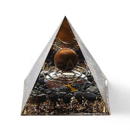 Orgonite Pyramid Resin Energy Generators AJEW-D056-01D-1