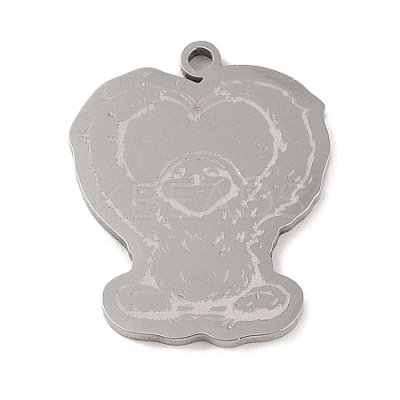 Non-Tarnish 201 Stainless Steel Pendants STAS-C095-24P-1