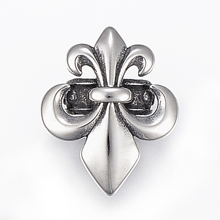 304 Stainless Steel Slide Charms/Slider Beads LS-STAS-I091-28AS-1