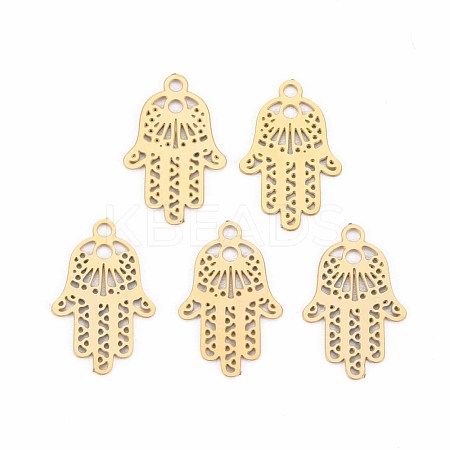 Rack Plating 201 Stainless Steel Filigree Connector Charms STAS-T057-38G-1