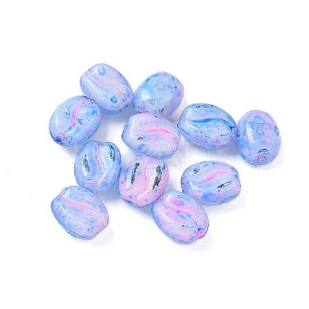 Picasso Baking Paint Glass Seed Beads LS-GLAA-V001-08C-1