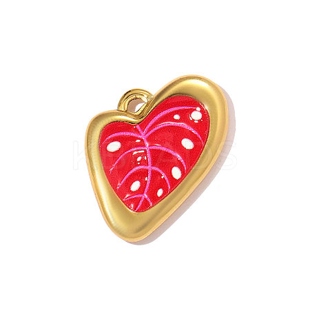 Printed 304 Stainless Steel Pendants STAS-OY011-84G-1