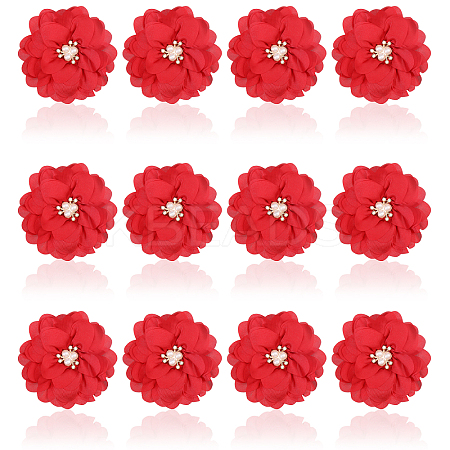 Polyester & Alloy & Acrylic & Abs Flower Ornament Accessories DIY-WH0588-78A-1