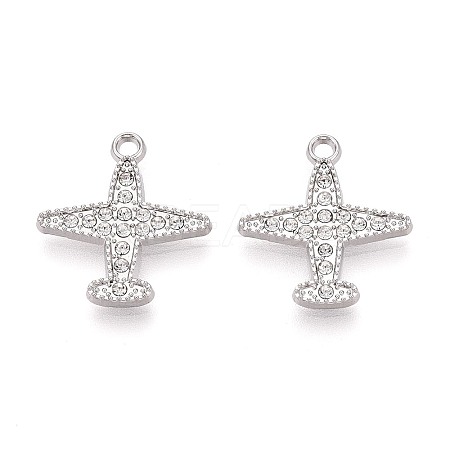 Alloy & Crystal Rhinestone Pendants PALLOY-T095-07P-1