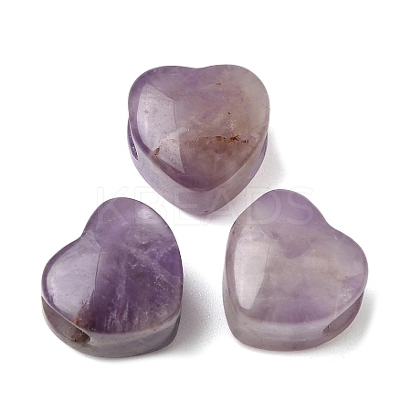Natural Amethyst European Beads G-C269-01K-1