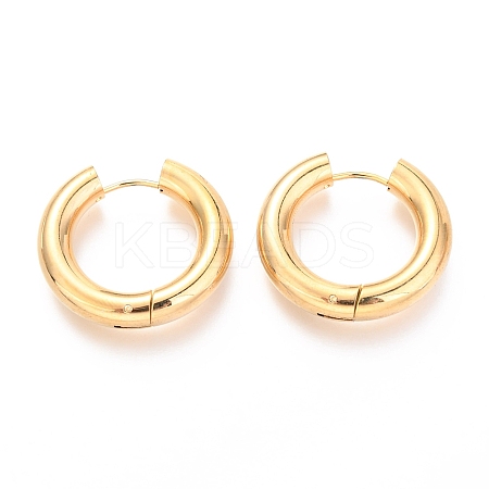 PVD Vacuum Plating 202 Stainless Steel Huggie Hoop Earrings LS-EJEW-O087-08A-G-1