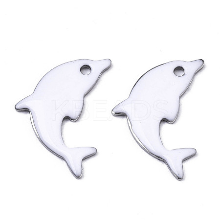 201 Stainless Steel Enamel Pendants STAS-N088-16L-1