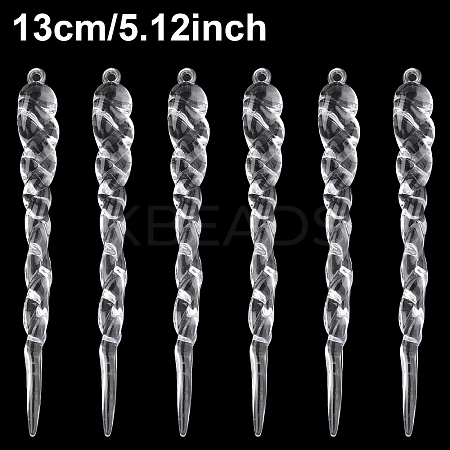 50Pcs Acrylic Artificial Ice Bar Pendant Decorations HJEW-YW0001-06C-1