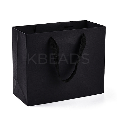 Rectangle Paper Bags with Rope Handles CARB-L011-02C-05-1