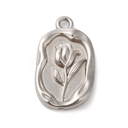 304 Stainless Steel Pendants STAS-D049-03E-1