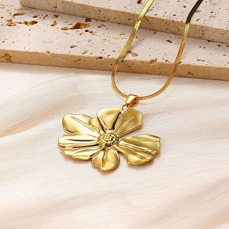 304 Stainless Steel Pendant Necklaces for Women FS-WG37FE6-03-1